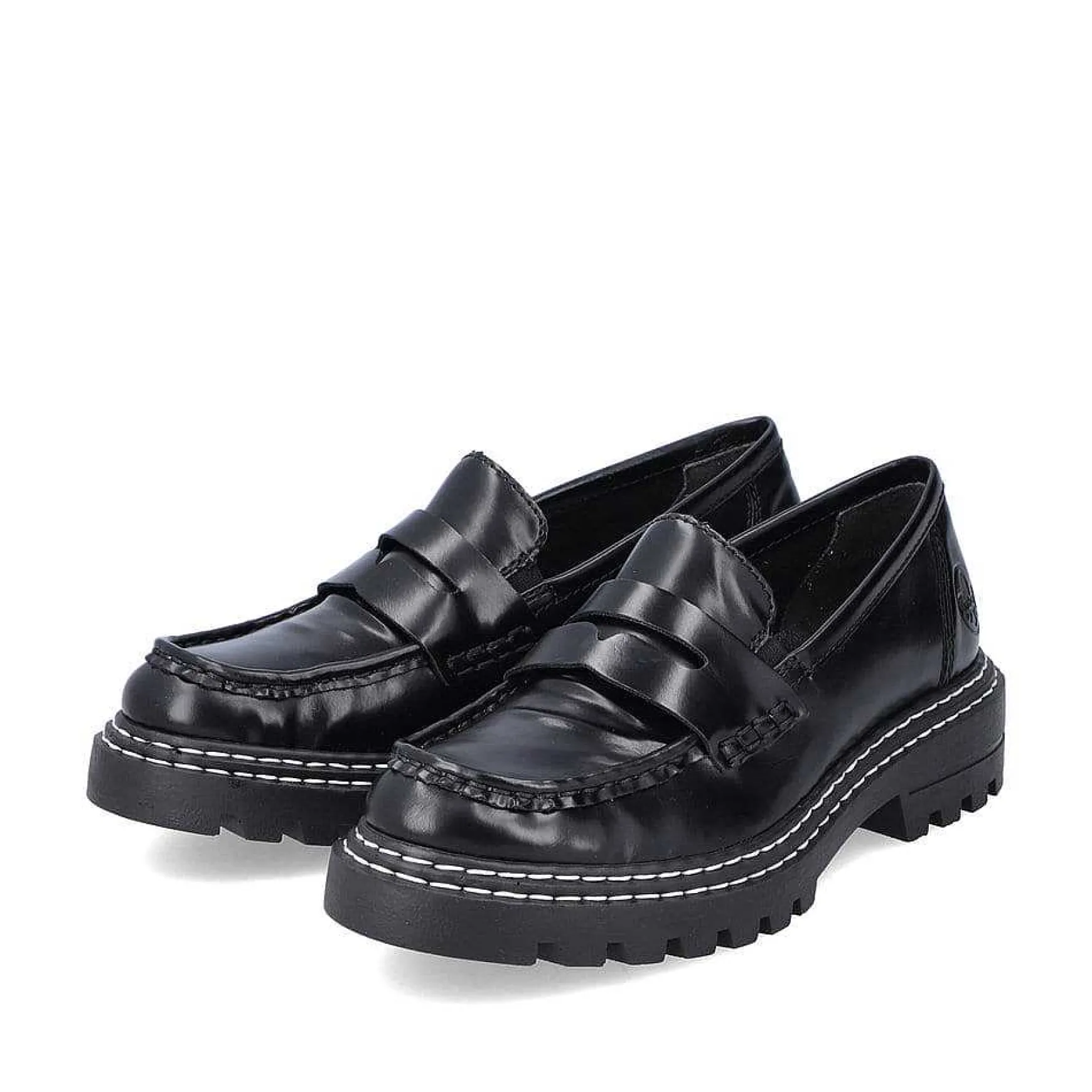 Rieker Women'S Loafers Graphite Black