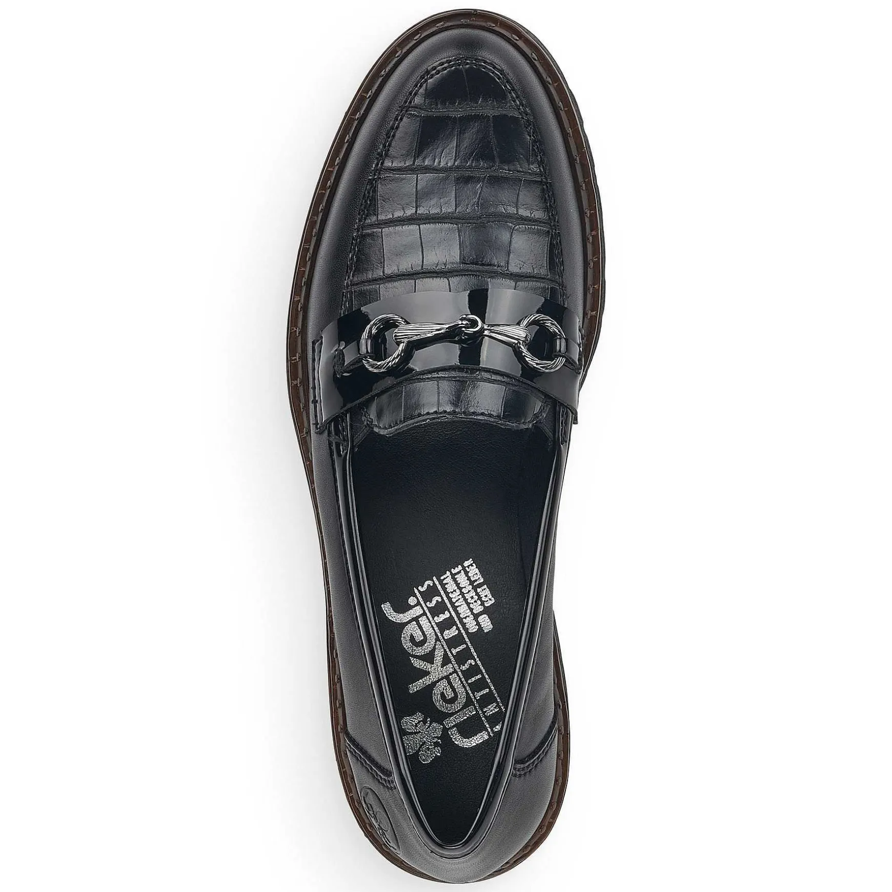 Rieker Women'S Loafers Graphite Black