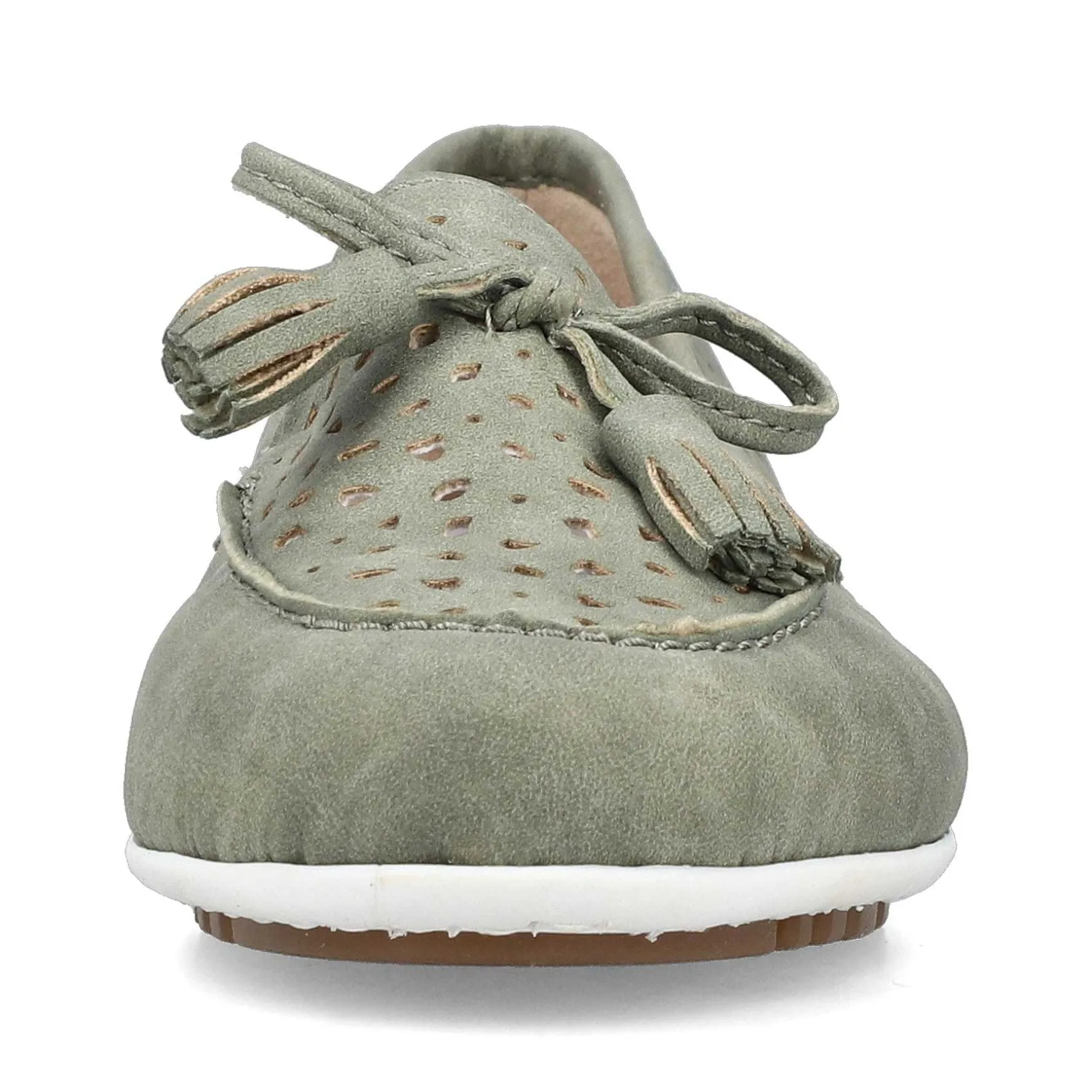 Rieker Women'S Loafers Green Grey
