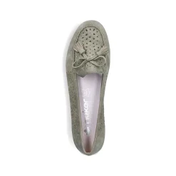 Rieker Women'S Loafers Green Grey