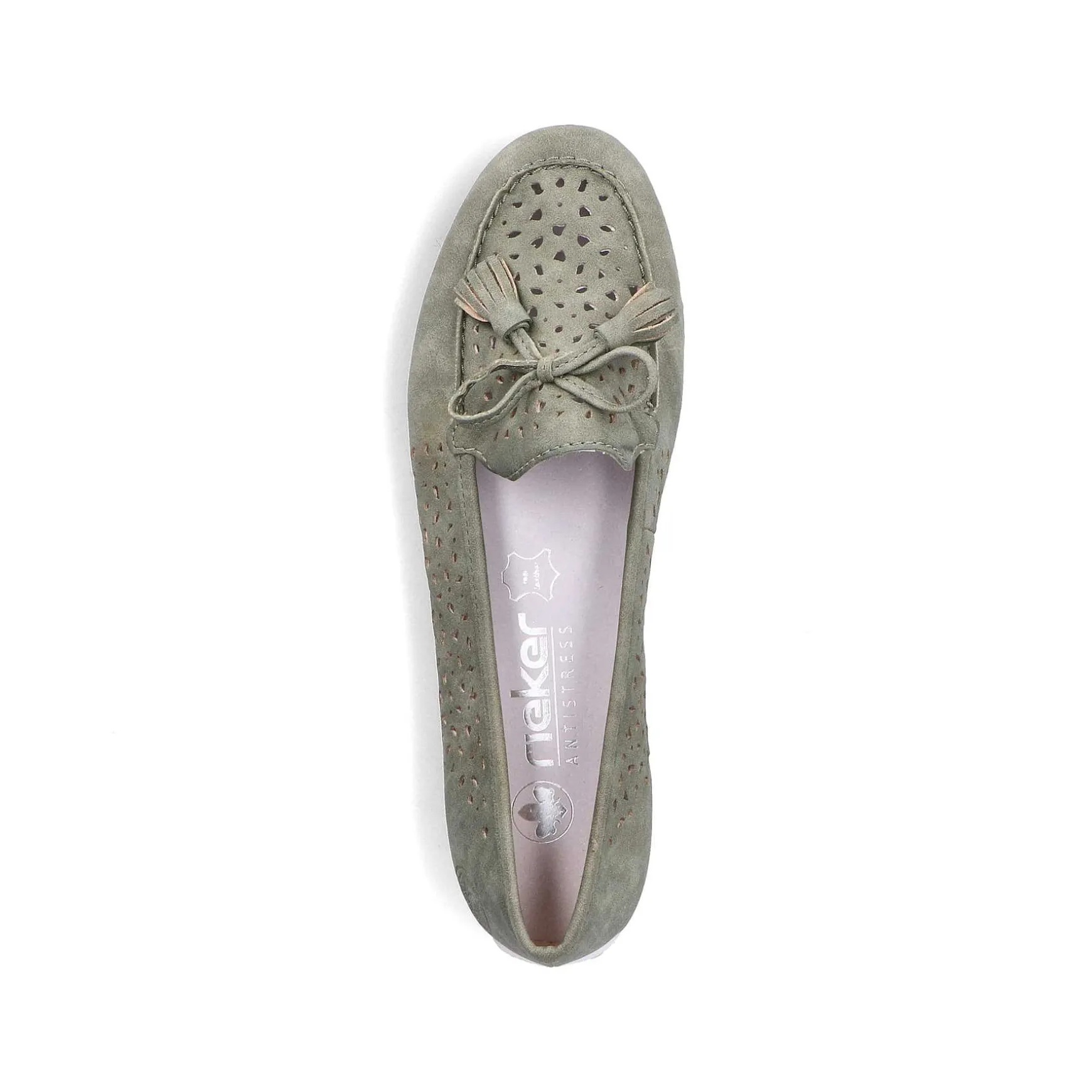 Rieker Women'S Loafers Green Grey