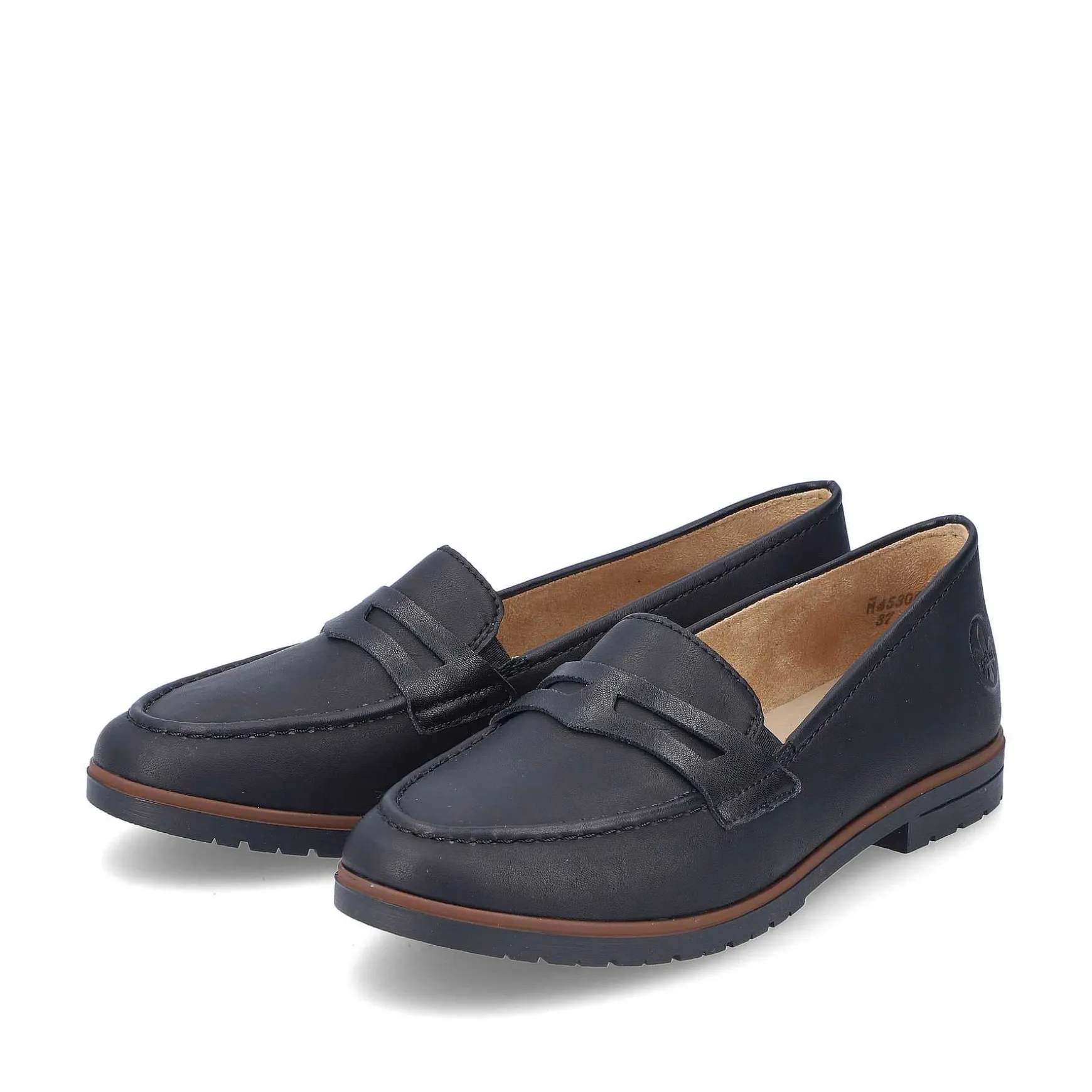 Rieker Women'S Loafers Jet Black