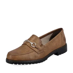 Rieker Women'S Loafers Nougat Brown