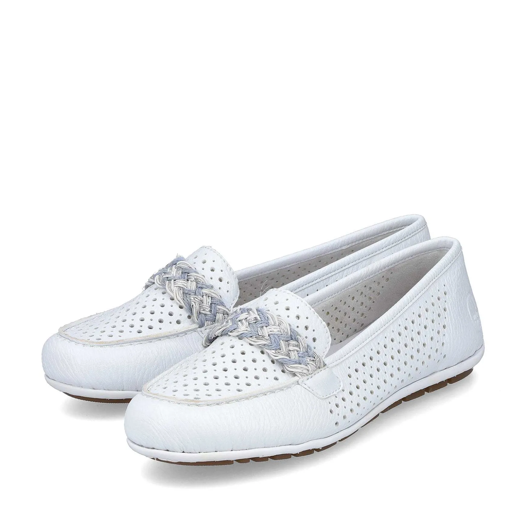 Rieker Women'S Loafers Pure White