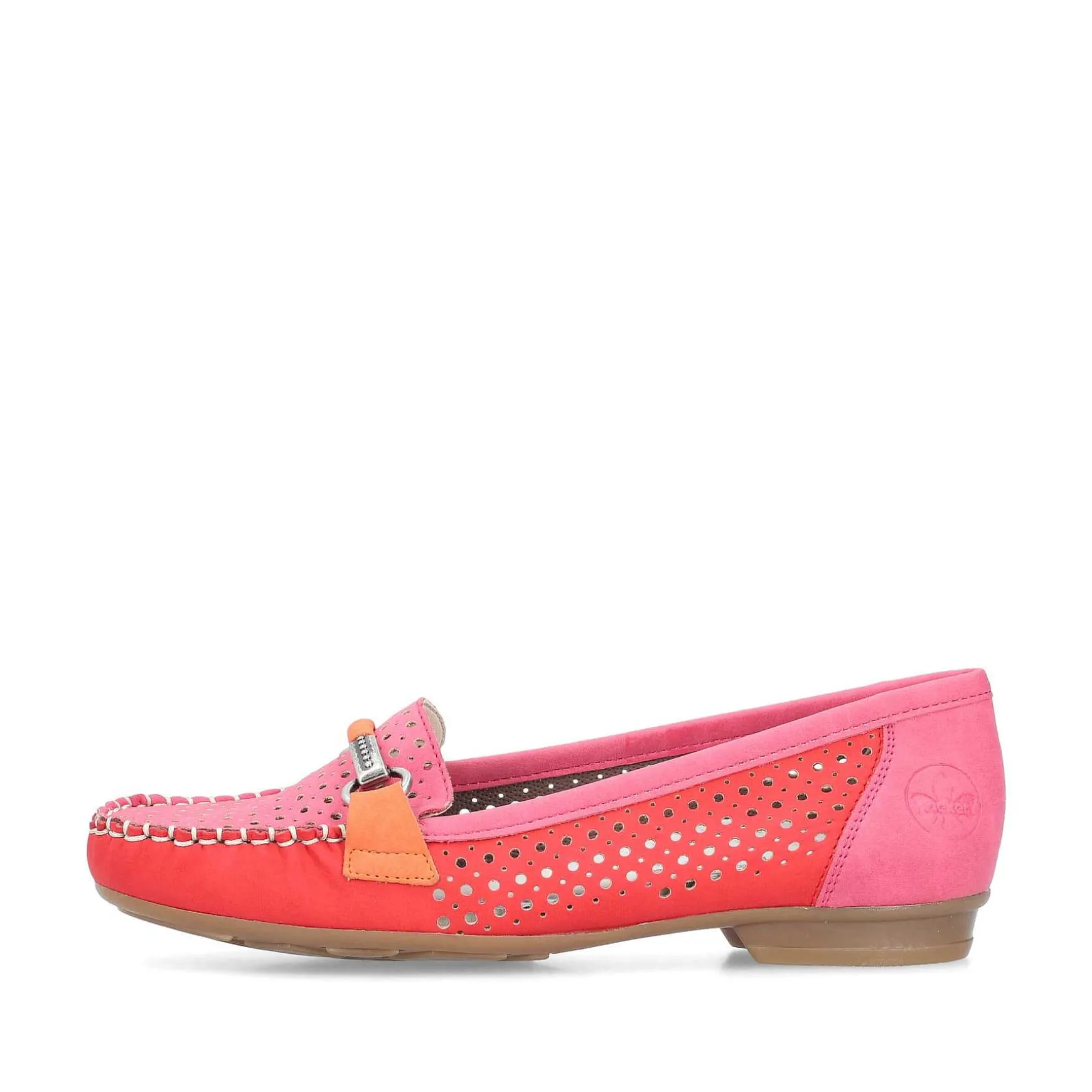 Rieker Women'S Loafers Raspberry Red