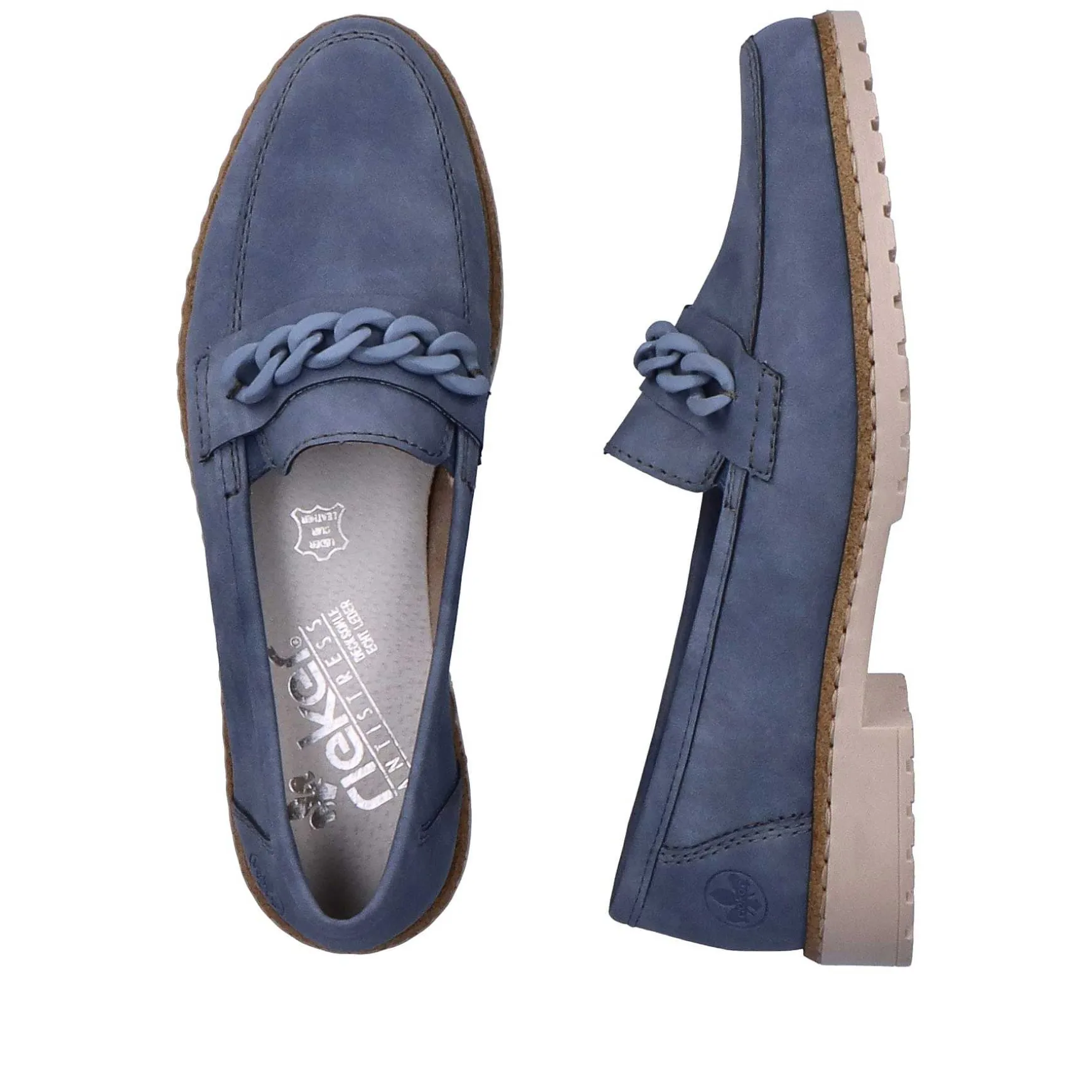 Rieker Women'S Loafers Sky Blue