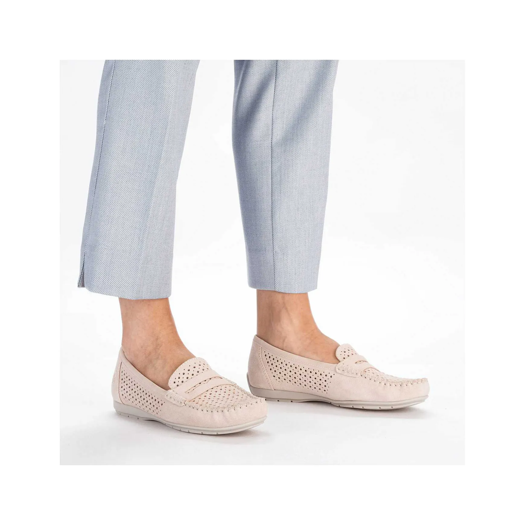 Rieker Women'S Loafers Soft Pink