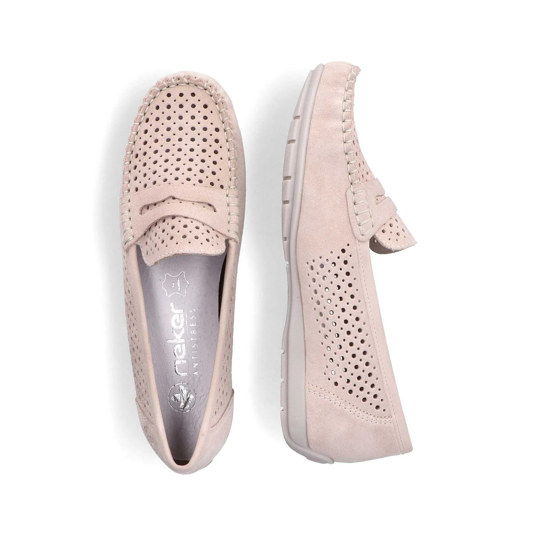 Rieker Women'S Loafers Soft Pink