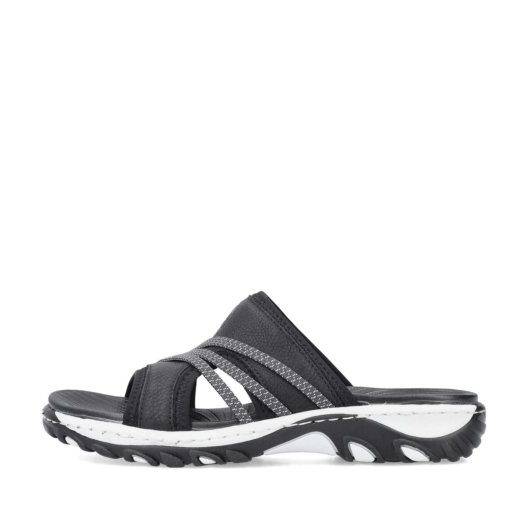 Rieker Women'S Mules Asphalt Black