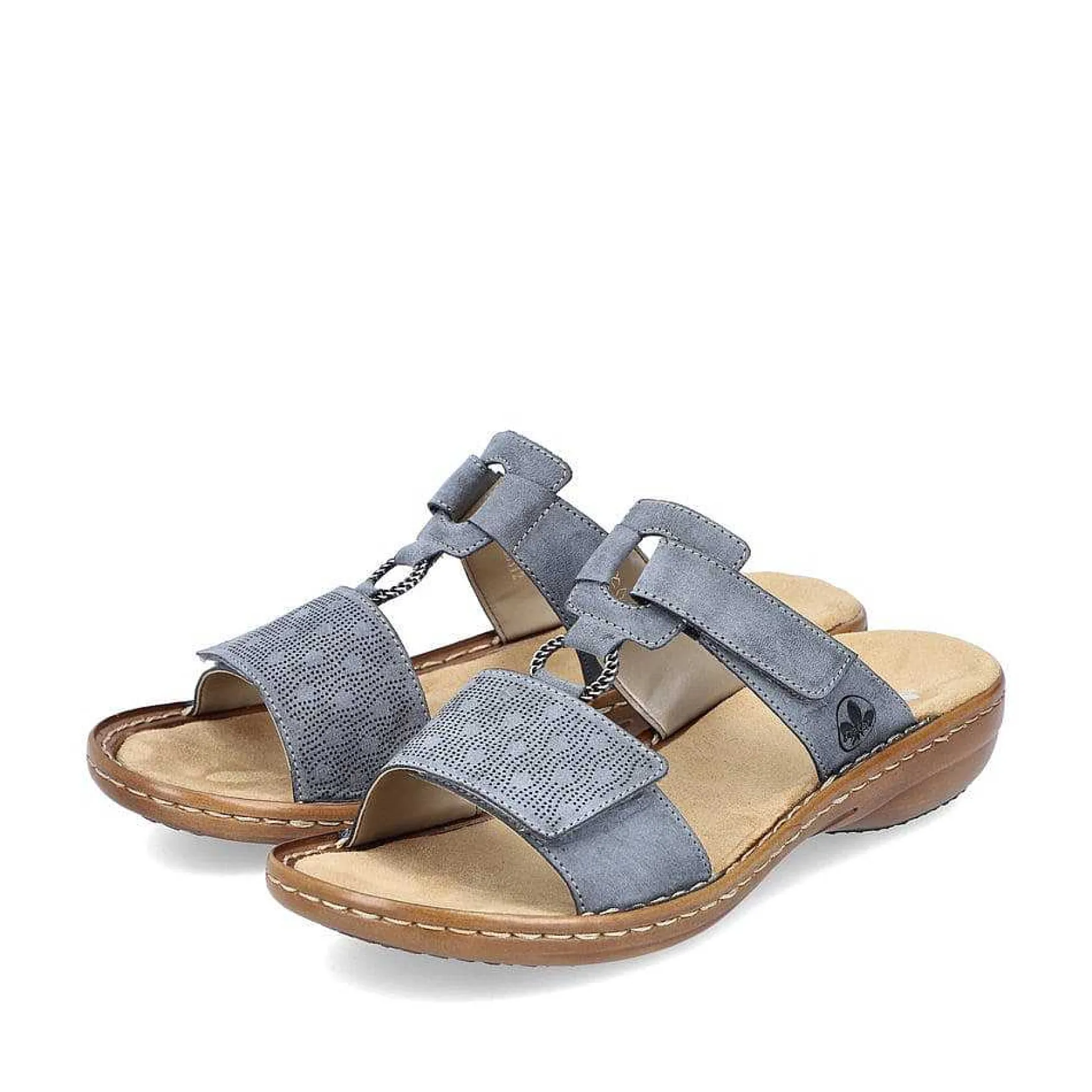 Rieker Women'S Mules Blue Gray