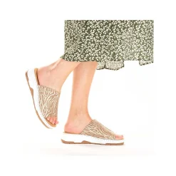 Rieker Women'S Mules Brown Beige