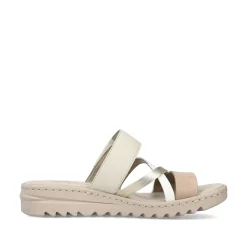 Rieker Women'S Mules Champagne Soft Pink