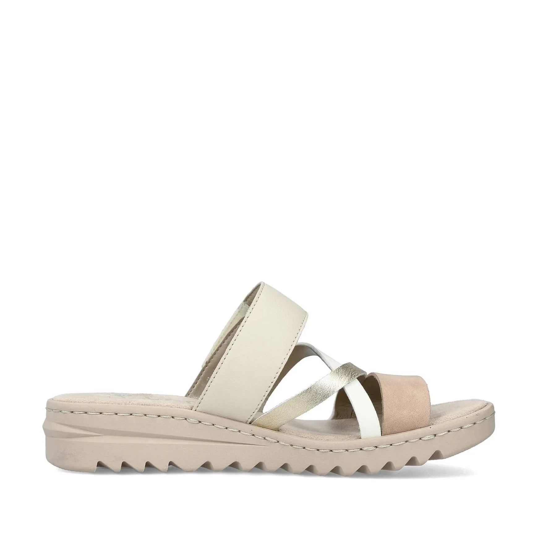 Rieker Women'S Mules Champagne Soft Pink