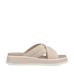 Rieker Women'S Mules Cream Beige