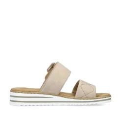 Rieker Women'S Mules Cream Beige