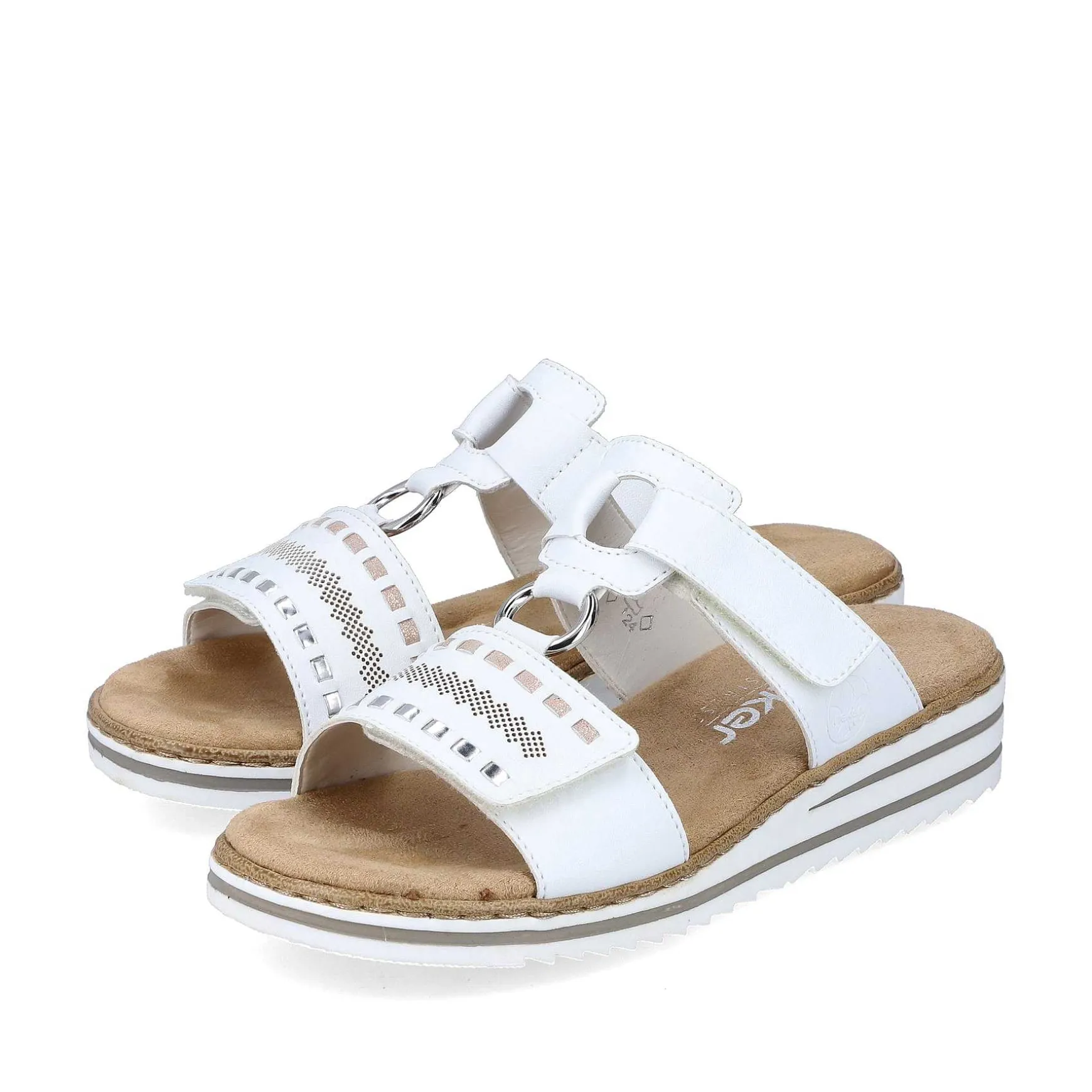 Rieker Women'S Mules Crystal White