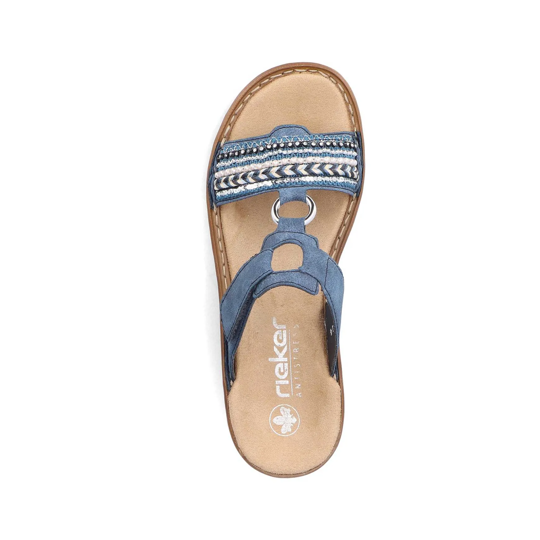 Rieker Women'S Mules Denim Blue