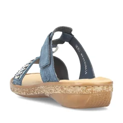 Rieker Women'S Mules Denim Blue