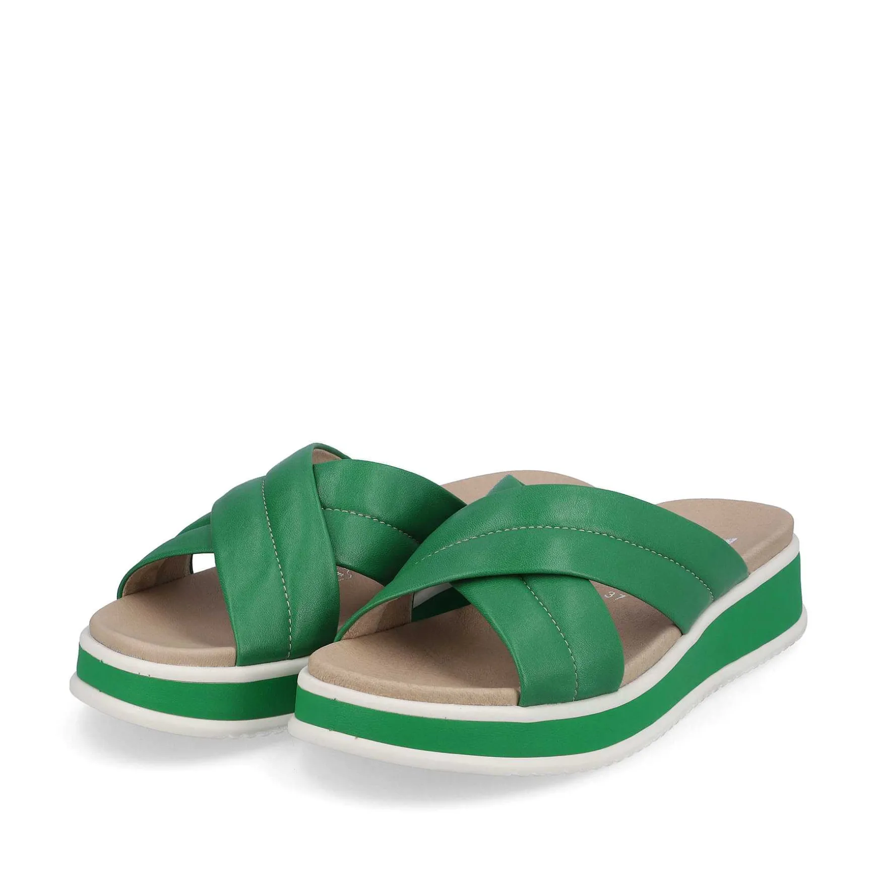 Rieker Women'S Mules Emerald Green