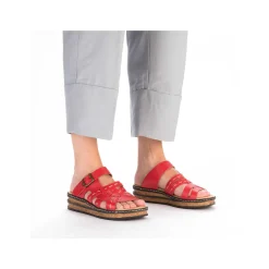 Rieker Women'S Mules Fire Red