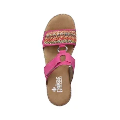 Rieker Women'S Mules Flamingo Pink