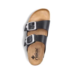 Rieker Women'S Mules Glossy Black