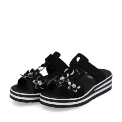 Rieker Women'S Mules Graphite Black