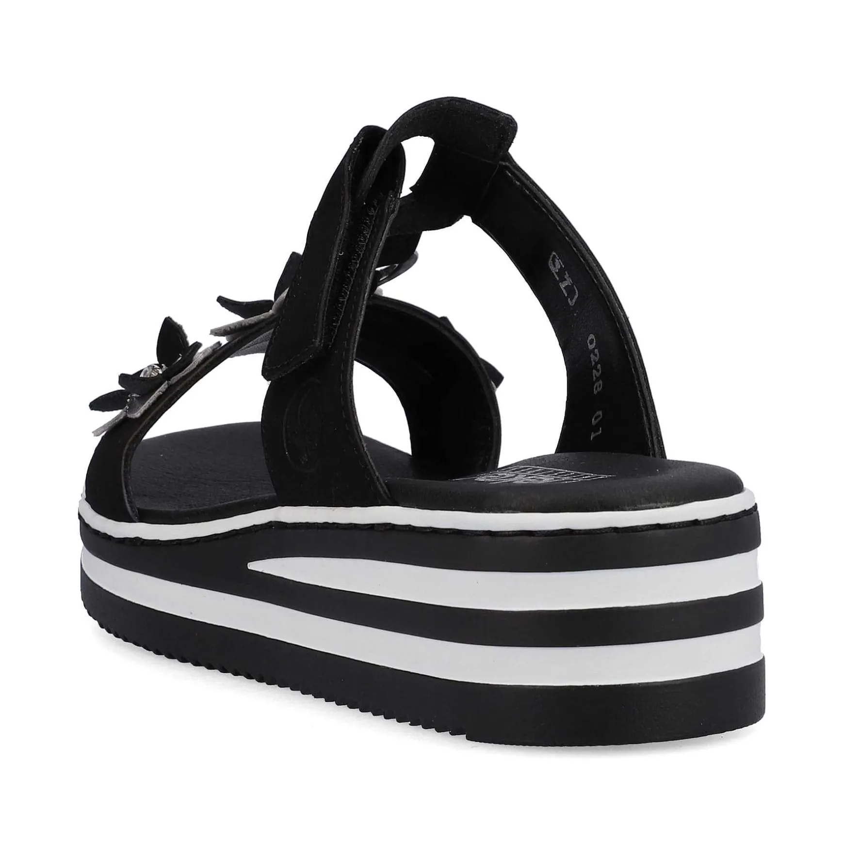 Rieker Women'S Mules Graphite Black