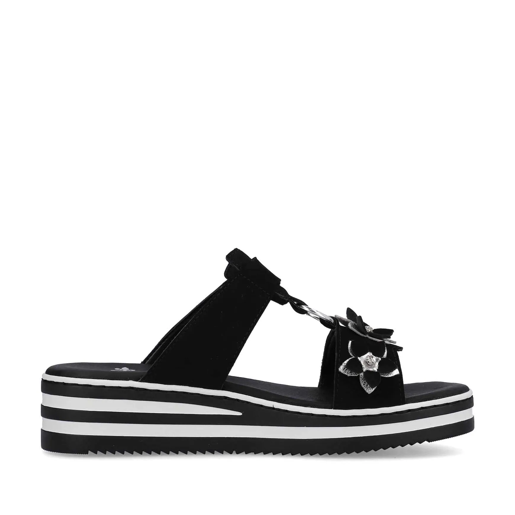 Rieker Women'S Mules Graphite Black