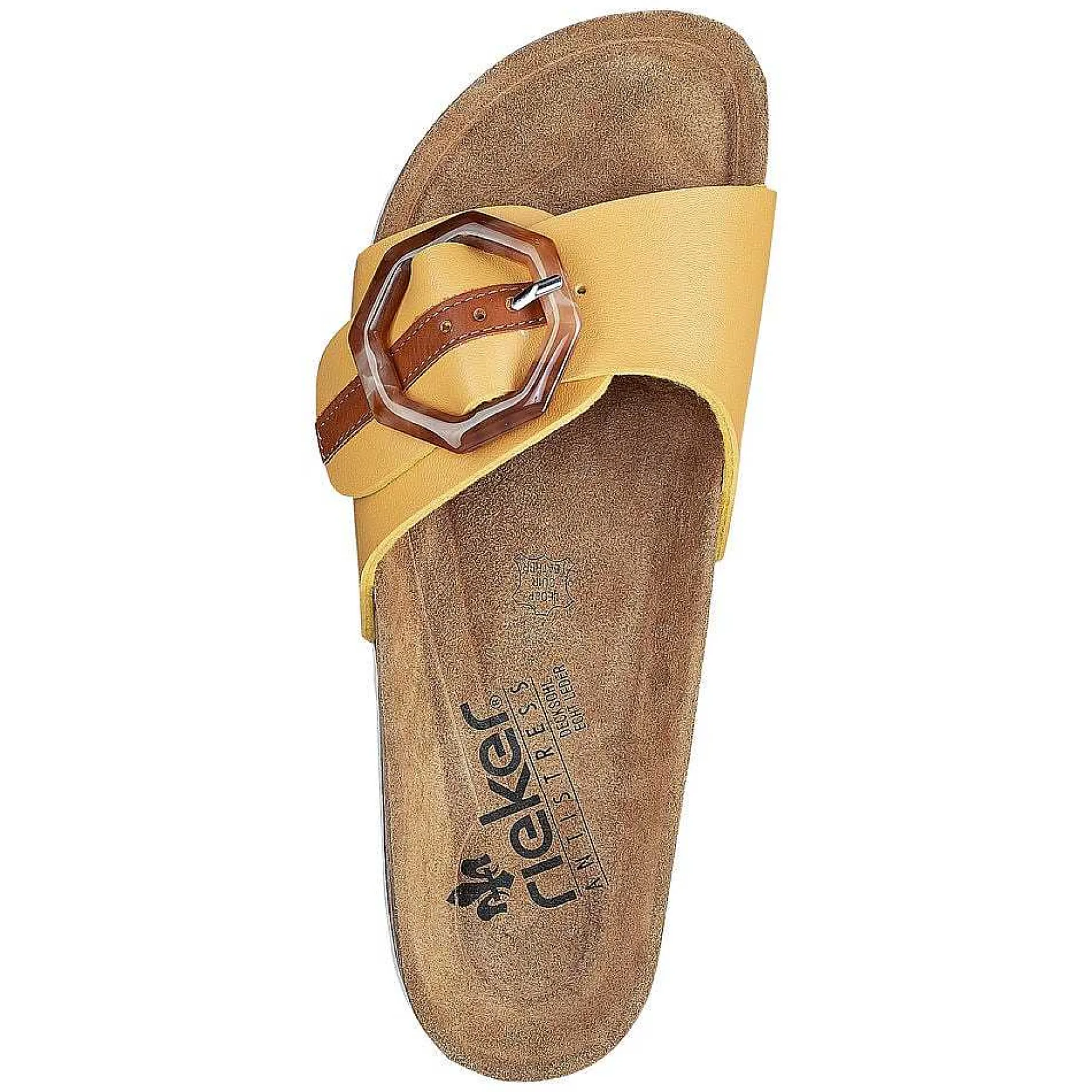Rieker Women'S Mules Honey Yellow