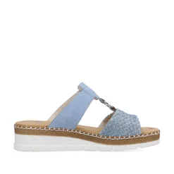 Rieker Women'S Mules Light Blue