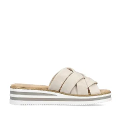 Rieker Women'S Mules Light Beige