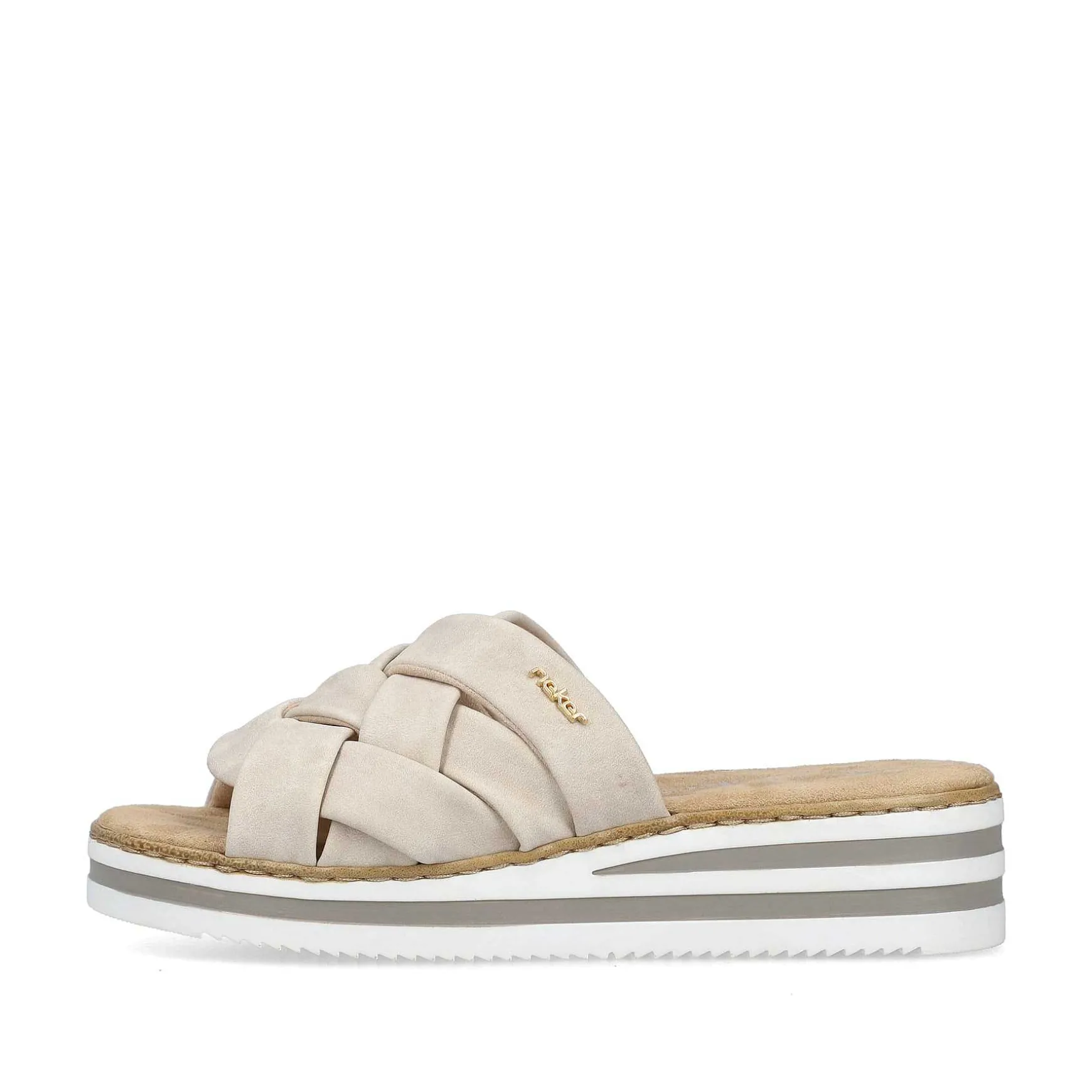 Rieker Women'S Mules Light Beige