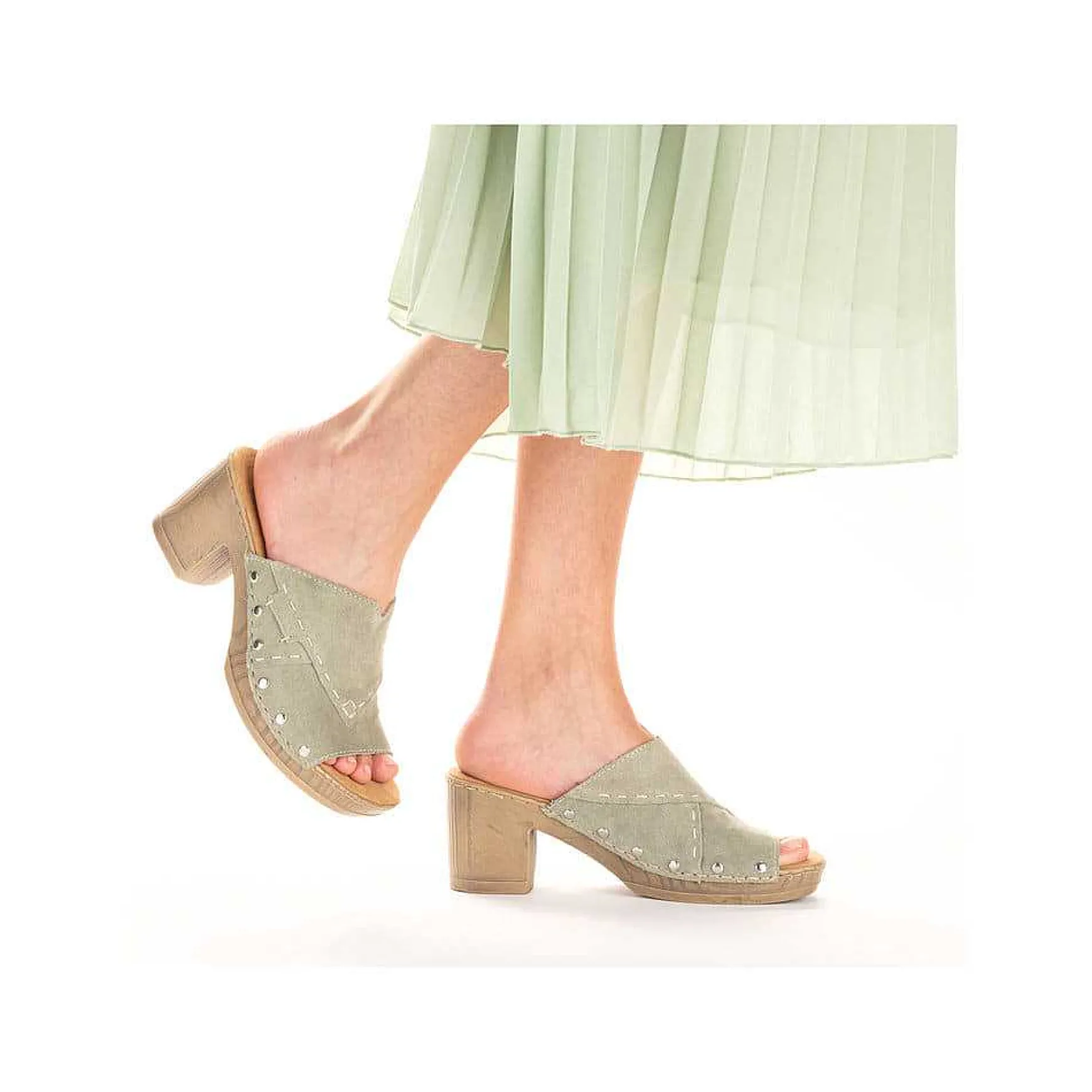 Rieker Women'S Mules Mint Green
