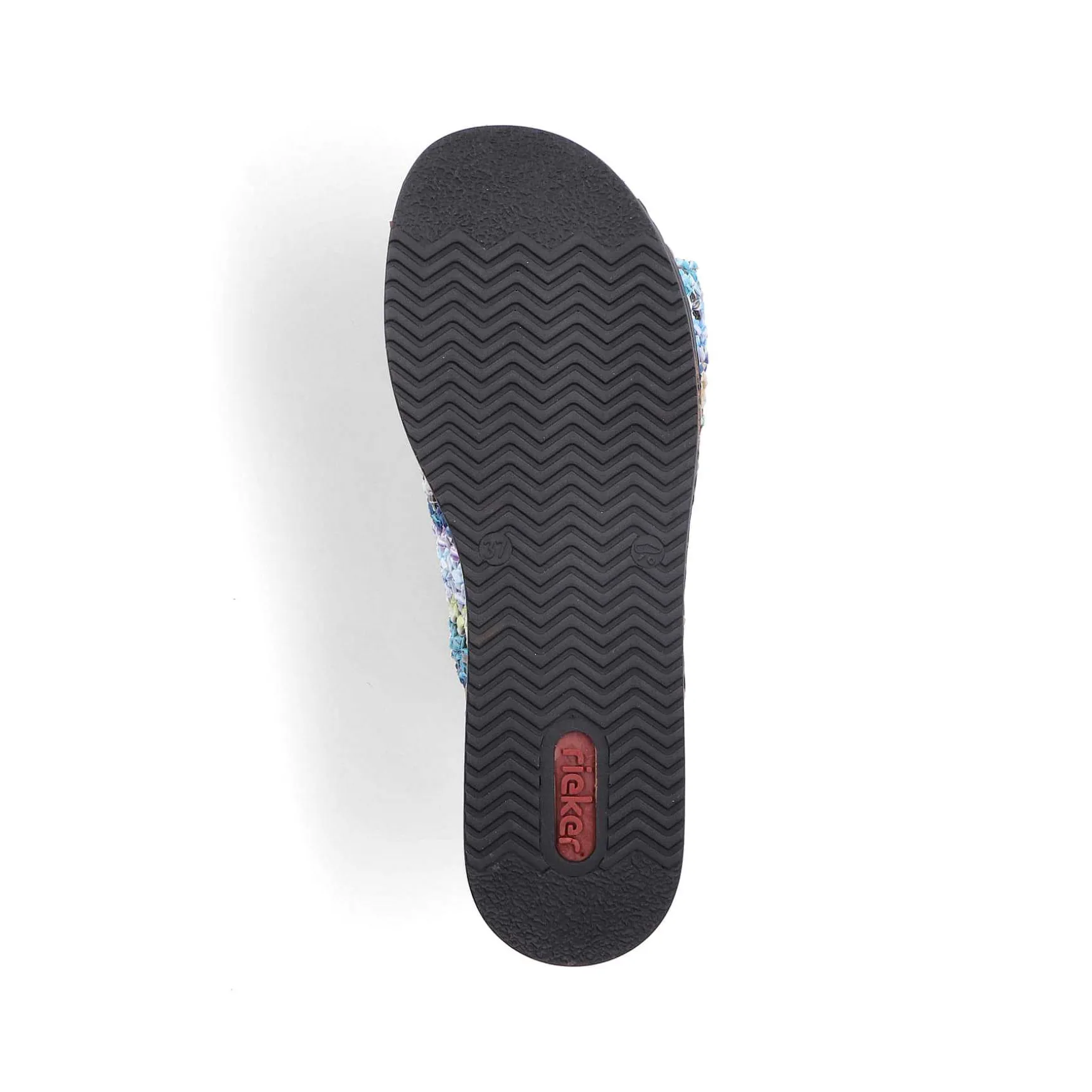 Rieker Women'S Mules Multi-Sky Blue
