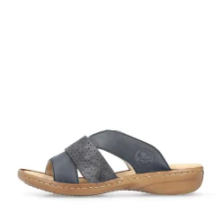Rieker Women'S Mules Navy Blue