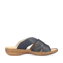 Rieker Women'S Mules Navy Blue