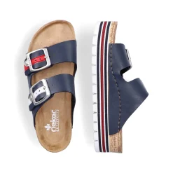 Rieker Women'S Mules Navy Blue