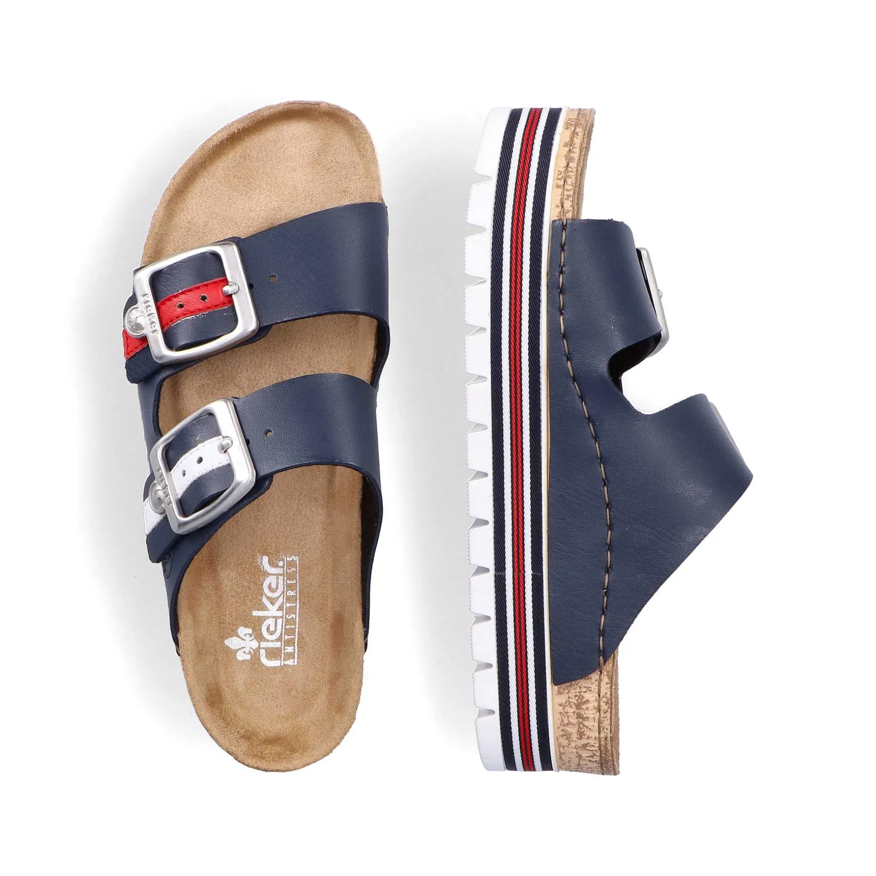 Rieker Women'S Mules Navy Blue