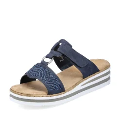 Rieker Women'S Mules Navy Blue