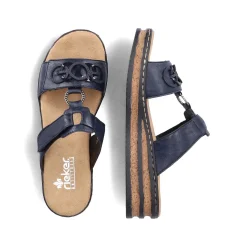Rieker Women'S Mules Pacific Blue