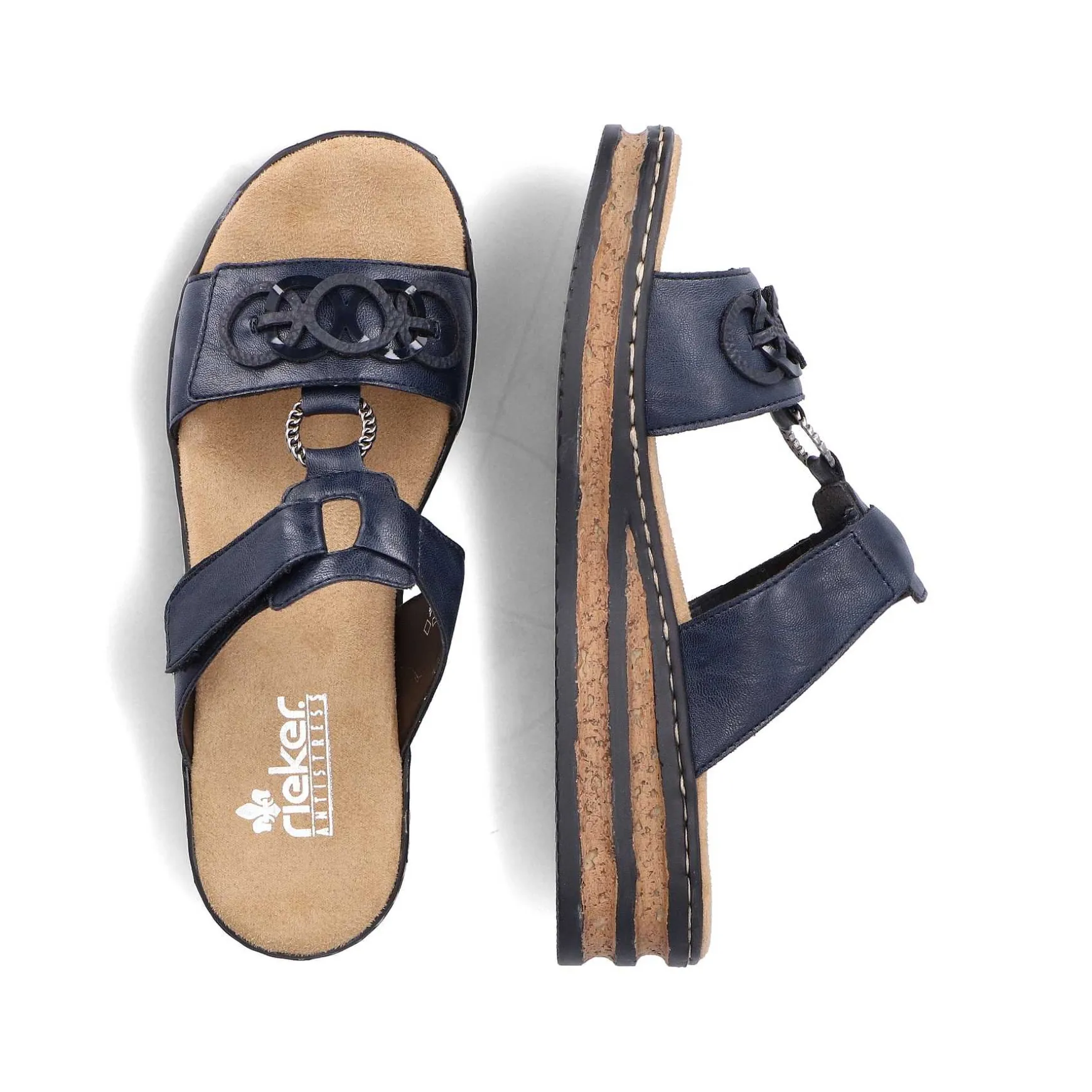Rieker Women'S Mules Pacific Blue