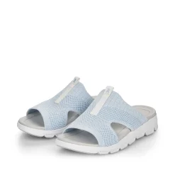Rieker Women'S Mules Pastel Blue
