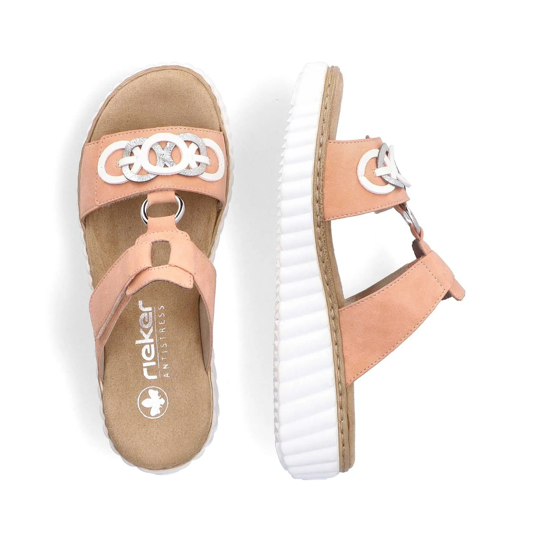 Rieker Women'S Mules Peach