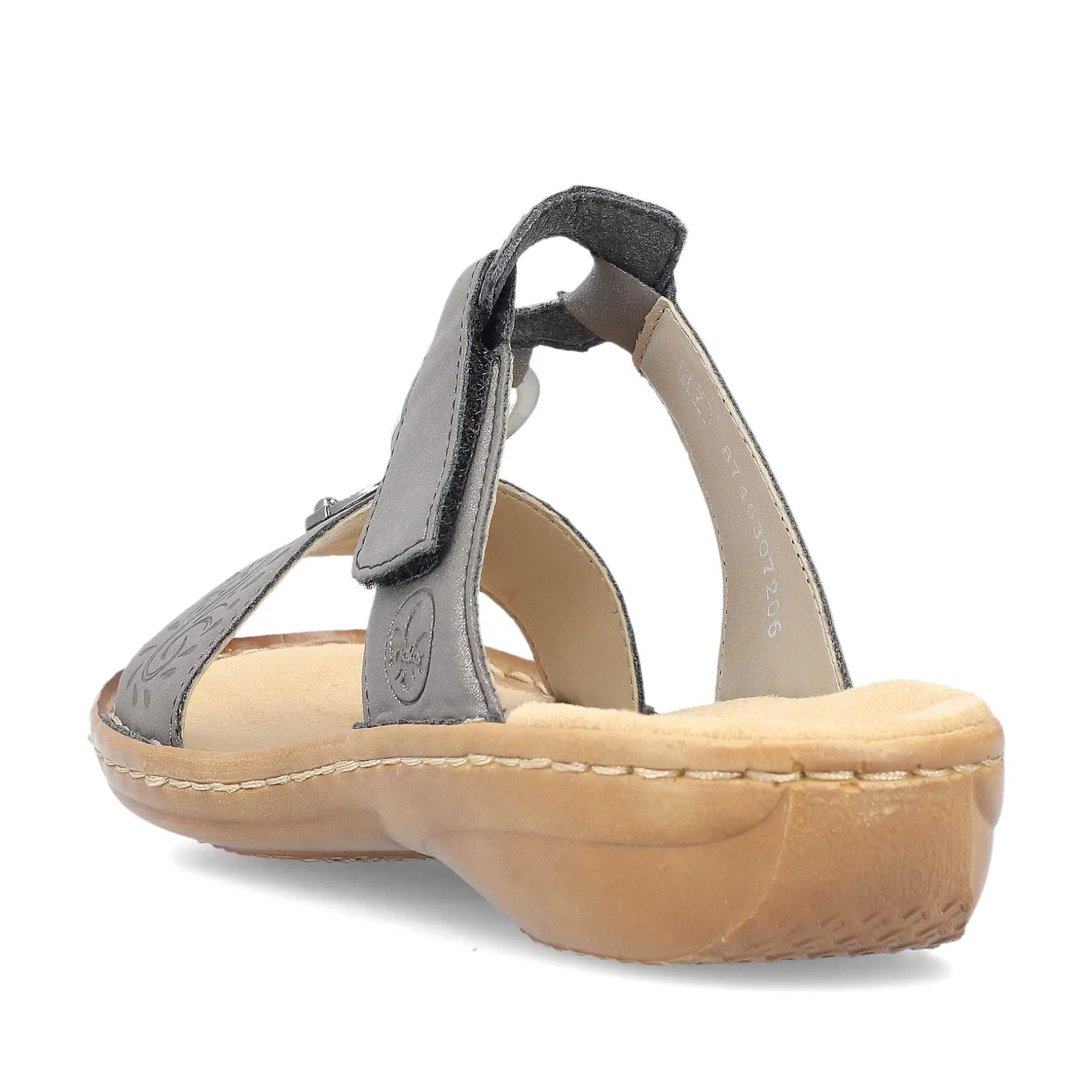 Rieker Women'S Mules Platinum Gray
