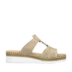 Rieker Women'S Mules Sand Beige