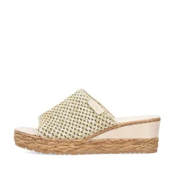Rieker Women'S Mules Sand Beige