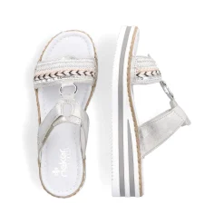 Rieker Women'S Mules Silver Gray
