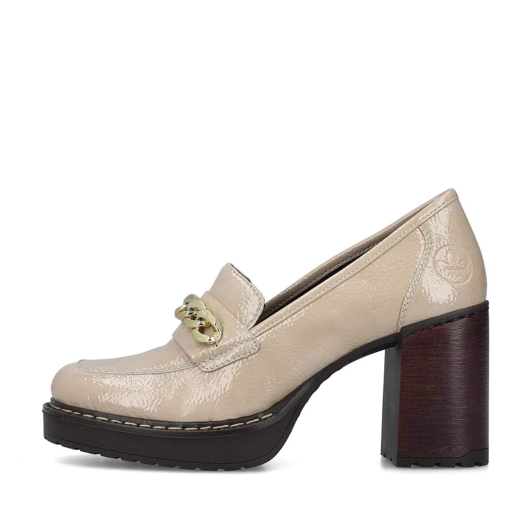 Rieker Women'S Pumps Cream Beige-Black