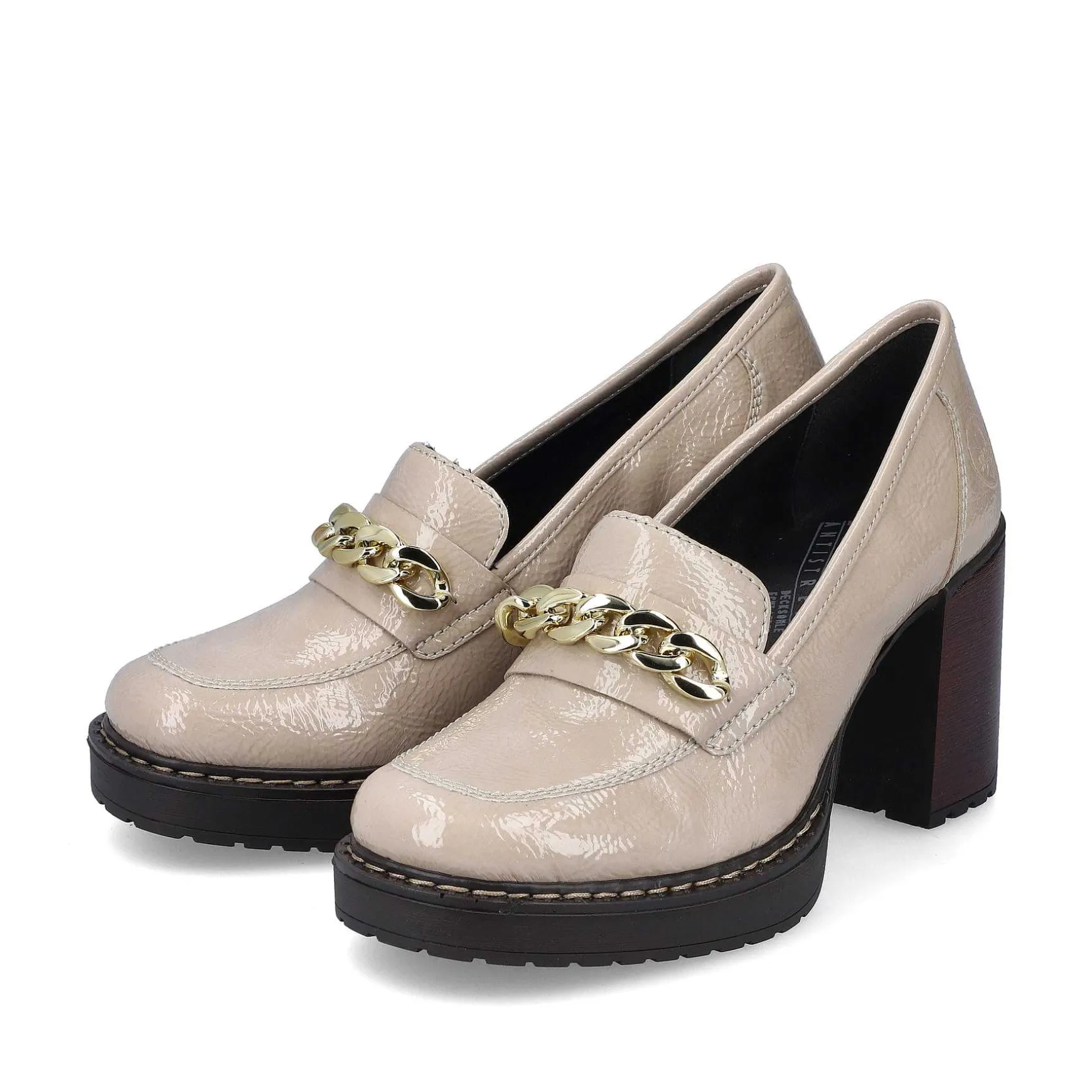 Rieker Women'S Pumps Cream Beige-Black